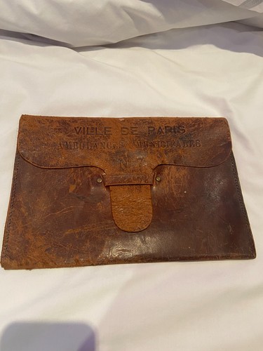 Sacoche ancienne cuir - sacoche,