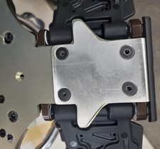 Kyosho Inferno MP11 skid plates, stainless steel, 1mm thick, 2 each for front