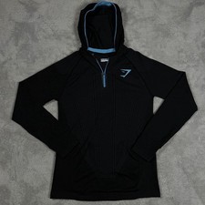 Gymshark Onyx V1 1.0 Seamless Hoodie Quarter Zip Medium David Laid Fast Shipping