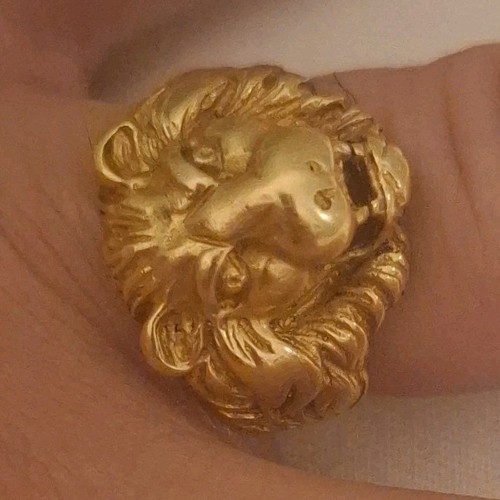 Bague chevalière motif - en,