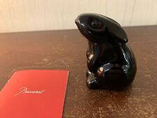 Baccarat Crystal Black Sitting Rabbits