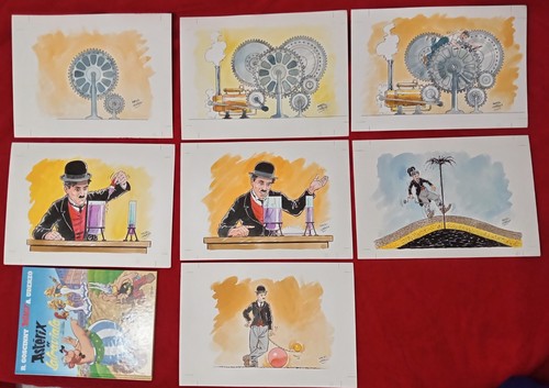 Aquarelles originales uderzo - 7,