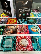 ESOTERIQUE COFFRET LA MAGIE UNIVERSELLE DES LETTRES HEBRAIQUES CARTE  + LIVRE