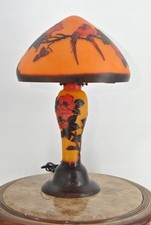 Table Lamp – Office Desk Lamp – Emile Galle Glass – Lamp – Signed #12