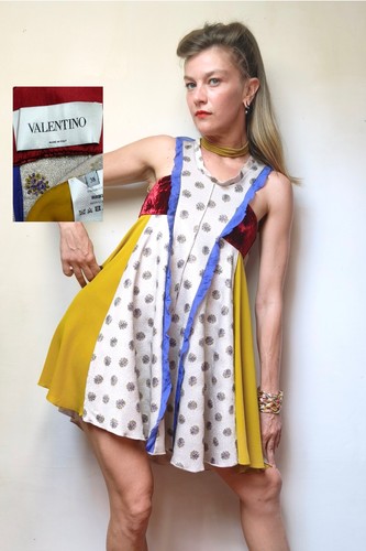 Robe valentino soie velours - robe,