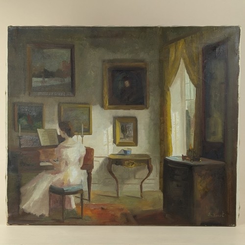 Peinture huile scène - peinture,