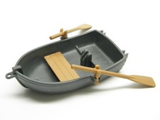 Playmobil pirate boat - rowboat remos boat small boat or grey boat