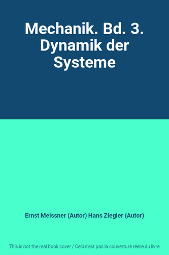 Mechanik dynamik der - bd.,
