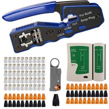 MAYLINE Pince à Sertir de Fil RJ45 RJ11 RJ12 Cat7 Cat6 Cat5e Réseau d'Outils ...