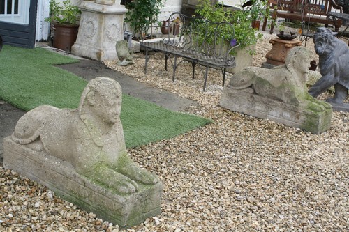 Statues sphynx ciment la - statues, en