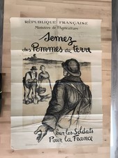 Pommes de terre - Affiche très grand format Première Guerre Mondiale WWI