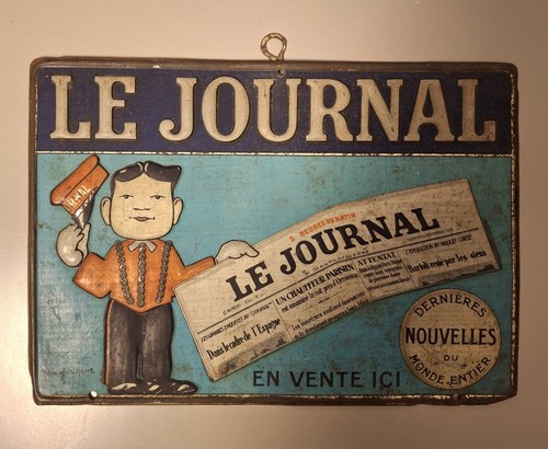 Plaque ancienne tôle - ancienne,