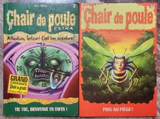 Lot 2 Livres: Chair de Poule Extra #2 & Chair de Poule #17 R.L. Stine MINT