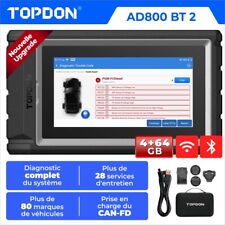 TOPDON AD800 BT Appareil de diagnostic automobile OBD2 Scanner Bluetooth CAN FD