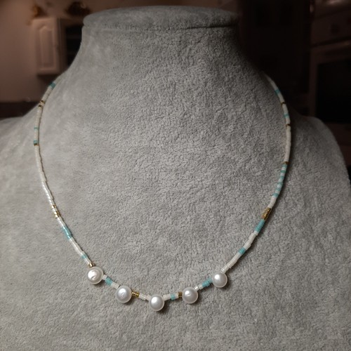 Ras cou collier perle - ras,