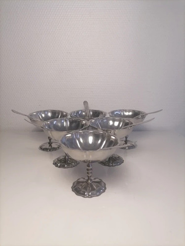 Coupe glace inox vintage - en,