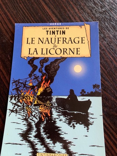 Carte postale 15x10 tintin - carte,