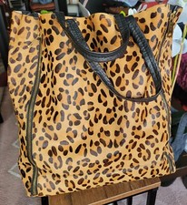 Sac cabas en cuir brut, non