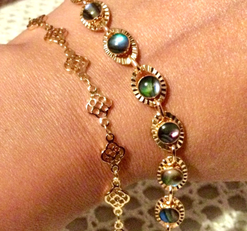 Lot plaqué bracelet femme - lot, or-bracelet