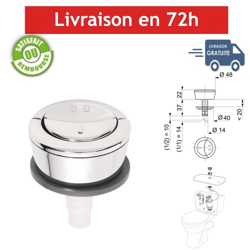 Wirquin bouton chasse eau - bouton,