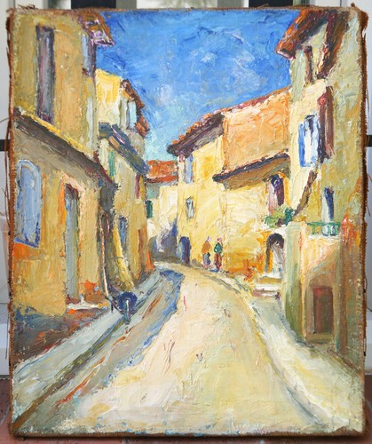 Tableau ancien rue - ancien;,