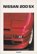 Catalogue Brochure Nissan 200 SX (Silvia) 12/1988, Belgique en flamand / vlaams
