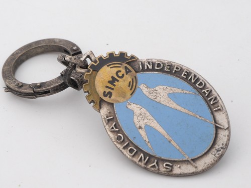 Porte clés ancien émaillé - clÉs,