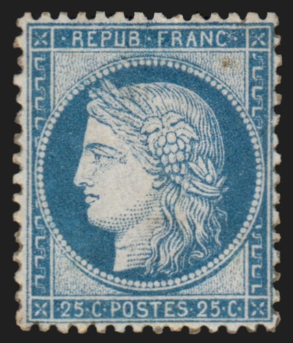 60c cérès 25c - bleu,, type