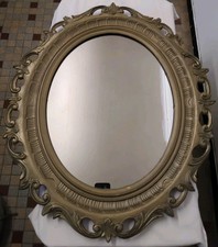 Miroir  Baroque En Plastique Couleur Bronze H: 68 Cm  Vintage (Réf : Hang )