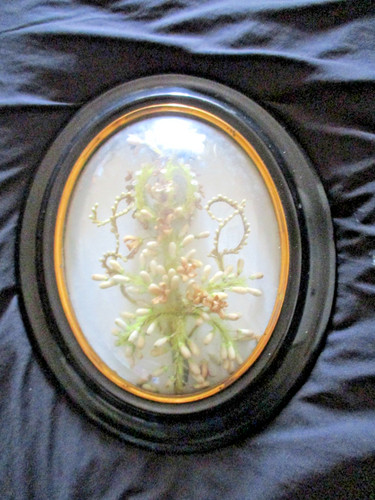 Grand cadre ancien verre - cadre,