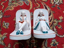 Henri Delcourt SERRES LIVRES Porcelaine Desvres Boulogne Art Déco 