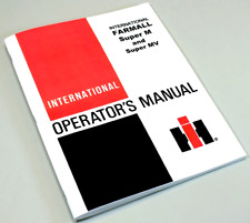 New International Farmall Super M Mv Tractor Owners Operators Manual Maintenance