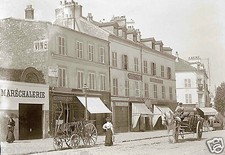 Anciens Commerce Wine Marshalery Street Stage - Repro Photo Deb. XXe s