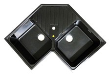 Évier d'angle de cuisine en