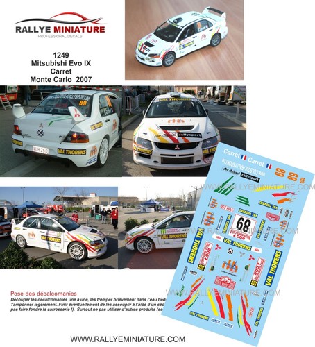 Decals ref 1249 - decals, 1/43
