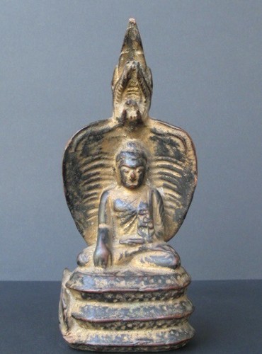 Ancien bouddha nagas bois - bouddha,