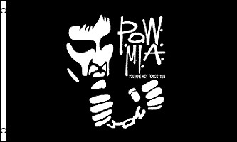 Drapeau pow mia avec chaines - drapeau, pow-mia