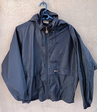 Veste coupe vent vintage K-Way International taille S bleu fermeture éclair 
