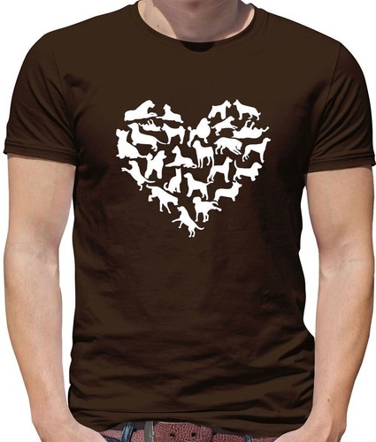 Cœur chiens shirt - t-shirt,