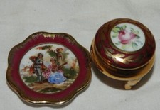 Miniature Dishes * Dinnerware / Dollhouse (Plate and Covered Pot)
