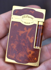 Rare S.T. Dupont (Paris) Chinese Lacquer & Gold Maduro Lighter