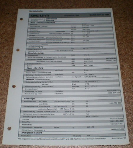 Feuille inspection honda - feuille,
