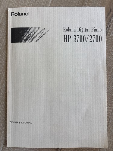 Roland 3700 2700 owner - roland, owner's