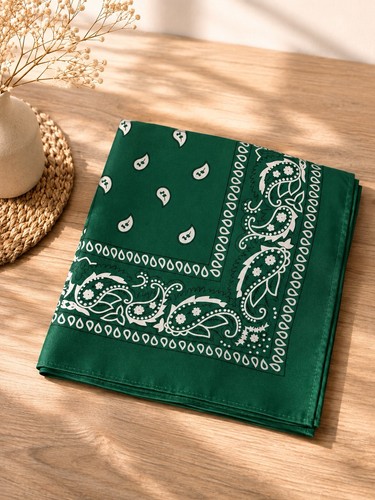 Bandana mouchoir unisexe vert