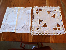 Linge ancien 2 Napperons en