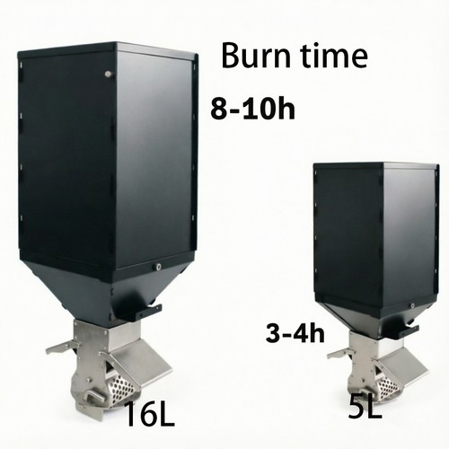 Pellet hopper burner for - pellet,