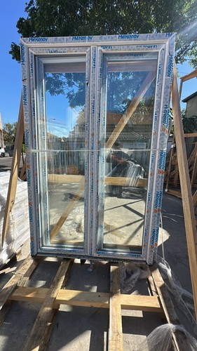Porte fenêtre pvc blanc - , deux