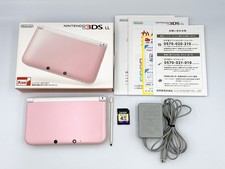 {Rank A} Console Nintendo 3DS LL XL Boite Rose Blanc Modèle Japon Testé...