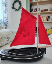 POND BOAT YACHT légende VOILIER de Bassin BATEAU à VOILES TIROT artisanat BRETON