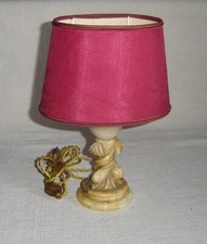 ANCIENNE LAMPE PIED EN ALBATRE